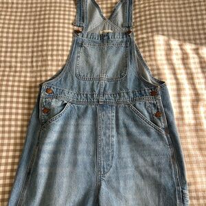 Madewell Baggy Boyfriend Denim Overalls